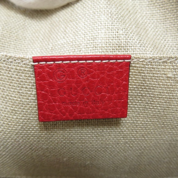 Gucci Outlet 2way Handbag Leather Ladies Red - Picture 6 of 9